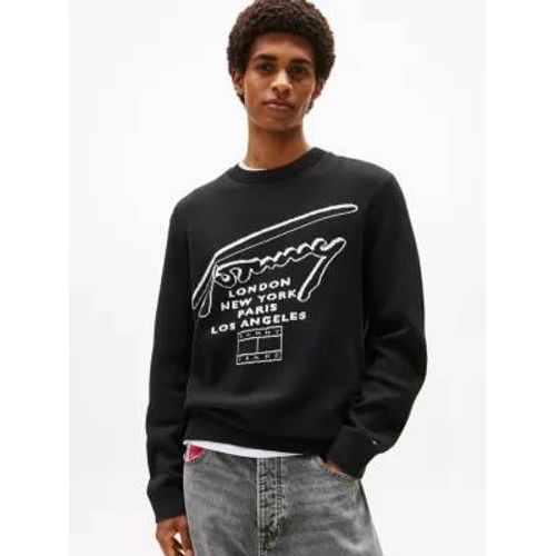 Sweat En Coton À Logo Intarsia