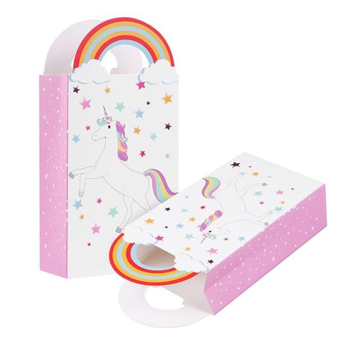 Yy Joli Papier De 24 Pièces Pour Enfants Sacs Cadeaux Licorne De Bonne Qualité Sacs D'emballage Artisanaux Pour Fête D'anniversaire
