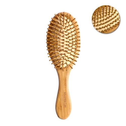 Xm 1 Pc Brosses À Cheveux Pratique Unique Anti-Statique Naturel Hêtre Démêlant Pinceaux De Maquillage - Applicateurs De Maquillage 