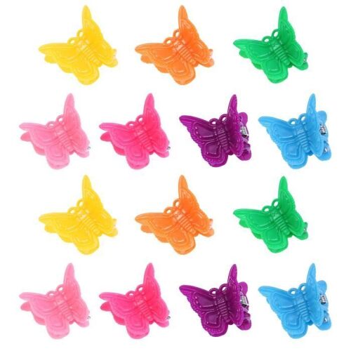 Xm 100 Pcs Mini Mignon Coloré Pratique Cheveux Griffes Papillon Perruque - Postiche - Faux Cheveux - Extensions - Colle Cheveux 