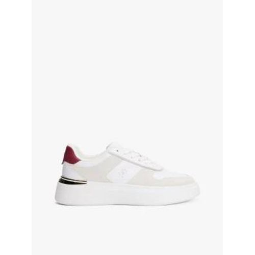 Baskets En Cuir Multitextures