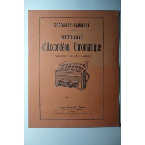 Méthode D'accordéon Chromatique (Piano Et À Boutons).