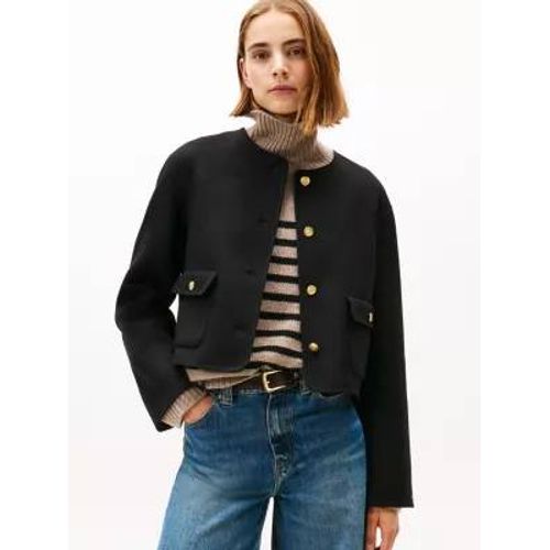 Veste En Laine Mélangée Double Face