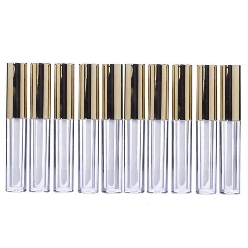 10 Pcs Labial Glair Tubes Ml Vide Lip Gloss Tube Container Glaze Bouteille Circulaires Pour Dames Filles Rouge A Levres 