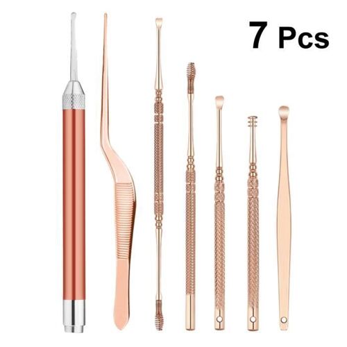 Xm 7 Pc Earpick Lampe De Poche Outil De Nettoyage Doux Oreille Nettoyant Enlèvement Cire Aspirateur Central - Aspiration Centralisee 