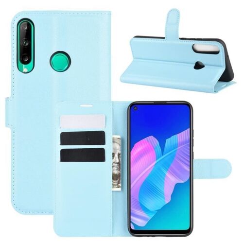 XM Pour Pour Huawei P40 Lite E -Y7p Housse Protection Antichocs PU Cuir avec Support et Fentes pour Cartes -bleu