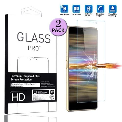 Xm Pour Sony Xperia L3 Verre Trempé Film De Protection - [2 Pièces] Ecran Protecteur Pour Sony Xperia L3 5.7" 2019