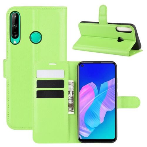 XM Pour Pour Huawei P40 Lite E -Y7p Housse Protection Antichocs PU Cuir avec Support et Fentes pour Cartes -vert