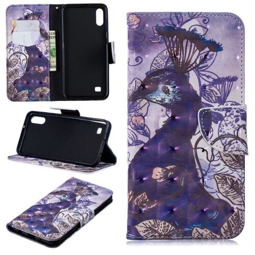 Xm Pour Housse Pour Samsung Galaxy A10 Coque Rétro 3d Portefeuille Rabat Étui De Protection Samsung Galaxy A10 2019 6.2" -P130