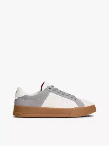 Baskets en cuir multitextures