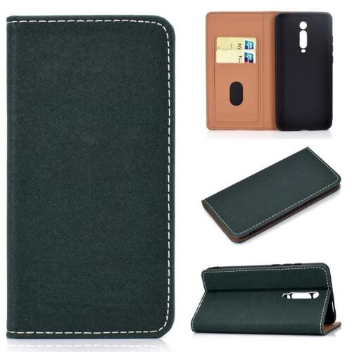 XM Pour Housse Xiaomi Redmi K20 /K20 Pro Coque Protection Téléphone Pochette Magnétique PU Cuir Paillette -Vert