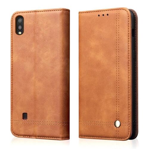 Xm Pour Étui Housse Samsung Galaxy A10 Coque/ Galaxy M10 Coque? Luxe Rabat Magnetique Avec Support Anti-Chocs Protection -Qmarron