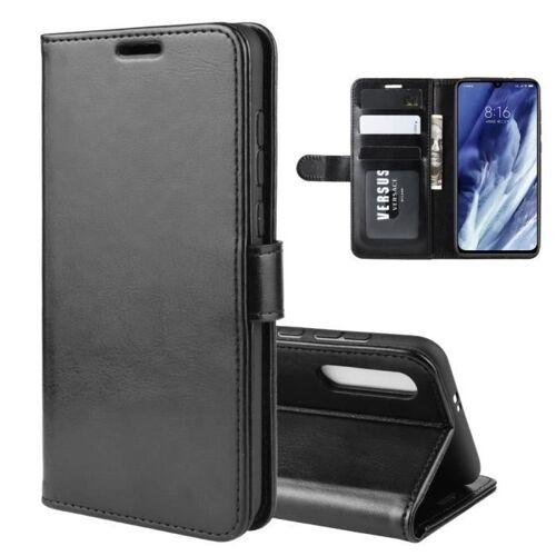 XM Pour Coque Xiaomi Mi 9 Pro / Mi 9 Pro (5G) Housse de Protection Antichoc Haute Qualité PU Cuir Pochette Étui Redmi Note 8 -Noir