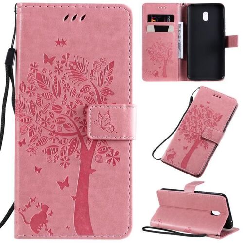 XM Pour Housse Xiaomi Redmi 8A Coque avec Support Nouveau Portefeuille Rabat Étui Xiaomi Redmi 8A Housse -pink
