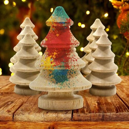 Xm Poupées À Cheville En Bois Bricolage 10 Pièces Arbre Décoration De Gâteau De Mariage Jouet Peint Pour Enfants Figures Non Peintes Fournitures D'artisanat D'art Bricolage