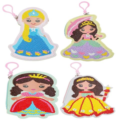 Xm Bricolage Diamant Peinture Spécial En Forme De Fille Modèle Portefeuille Point De Croix Porte-Monnaie Durable Pour Les Femmes Enfants Sac Décoration