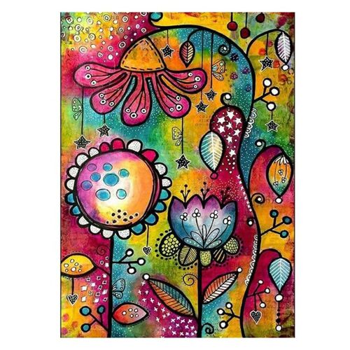 Xm Cadeau De Décoration Bricolage Broderie En Diamant Point De Croix Couleur Fleur Diamant Peinture Point De Croix Perceuse Ronde Complète