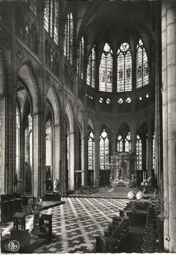 Tournai La Cathédrale Le Choeur Vue Prise Du Jubé Xiiième Siècle