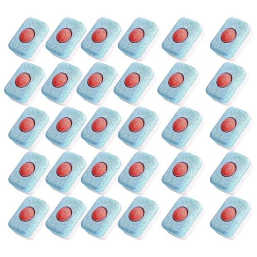 XM Bloc de rinçage concentré lave-vaisselle Lave-vaisselle tablette de détergent onglets de vaisselle nettoyage de la vaisselle bloc de rinçage concentré 30 pièces
