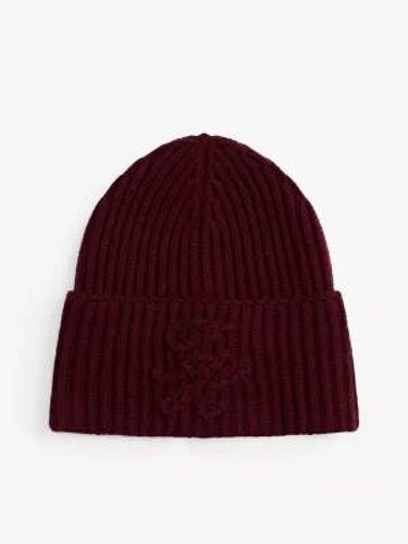 Bonnet En Cachemire À Logo Brodé Ton Sur Ton