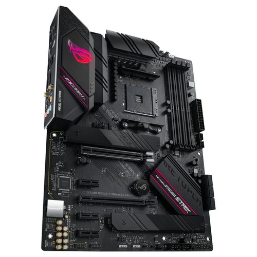 ASUS ROG STRIX B550-F GAMING - Carte-mère - ATX - Socket AM4 - AMD B550 Chipset - USB-C Gen2, USB 3.2 Gen 1, USB 3.2 Gen 2 - 2.5 Gigabit LAN - carte graphique embarquée (unité centrale requise) -...