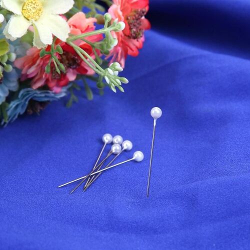 Xm Aiguilles À Coudre À Tête De Perle 100 Pièces Épingles À Coutures Rondes Corsage De Mariage Mariée