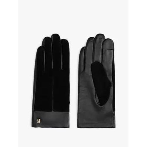 Gants Chic En Cuir À Dos En Daim