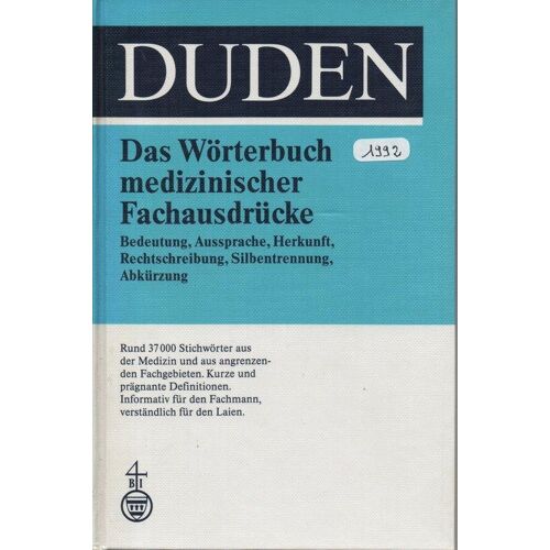 Das Wörterbuch Medizinischer Fachausdrücke