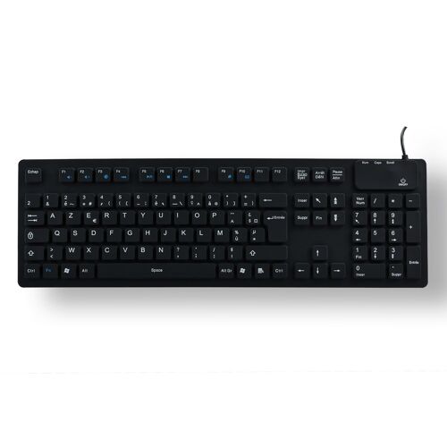 MCL Samar ACK-729/N - Clavier - lavable - USB - Français