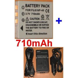 Chargeur + Batterie Pour FujiFilm NP40 NP-40, PENTAX D-Li85 D-LI8 DLI8 DLi85 **710mAh**