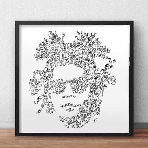 Jean Michel Basquiat - The Radiant Child - Andy Warhol - Keith Haring - Underground Poster Art - Édition Limitée- 20cm X 20cm