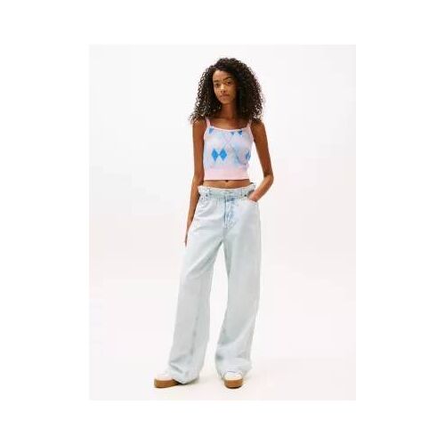Jean Ample À Taille Froncée