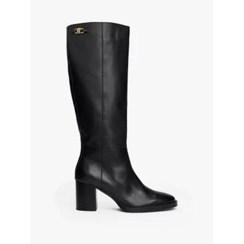 Bottes Hautes En Cuir Monogramme Th