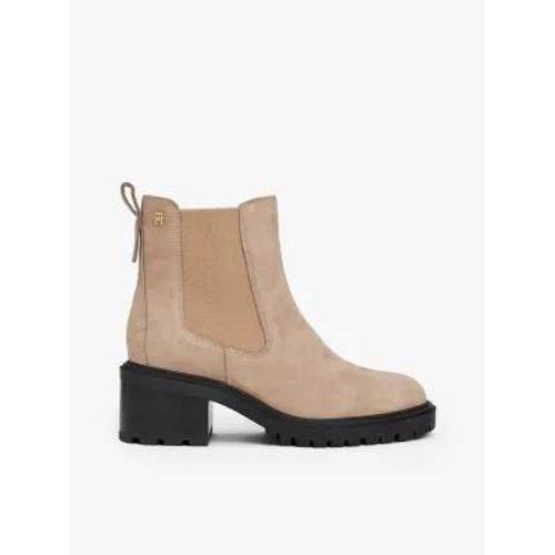 Bottines Chelsea Crantées Talon Carré