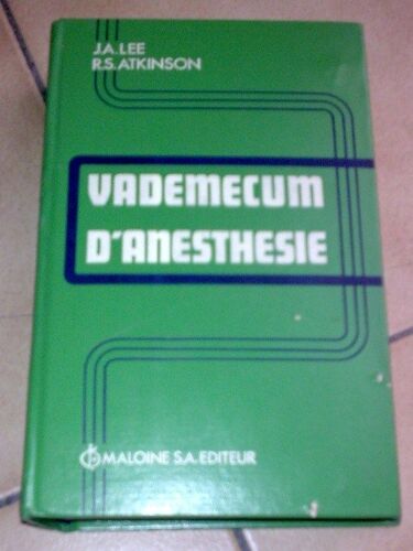 Vademecum D'anesthesie