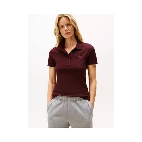 Polo Ajusté En Piqué À Logo Brodé