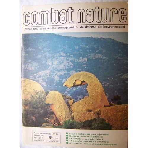 Combat Nature 02-1987  N° 76 : L'environnement En Corse