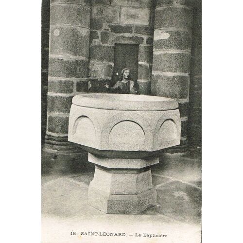 Carte Postale Ancienne, France, Haute Vienne ( 87 ), Saint Léonard, Le Baptistère