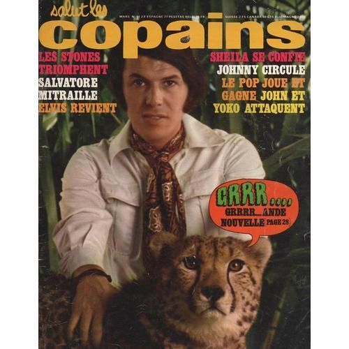 Salut Les Copains  N° 91 : Adamo Serge Latour Who Julien Clerc Jean-François Michael Elvis Presley Sheila Lennon Rolling Stones Hugues Aufray Topaloff Johnny Hallyday Vartan Delpech Moustaki Leo Ferré