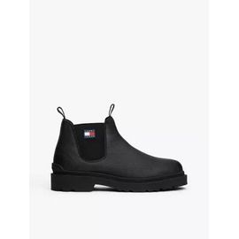 Bottines Chelsea En Cuir Effet Grain Fin