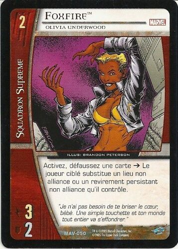 Marvel Vs System Foxfire Mav-050 Unco Vf