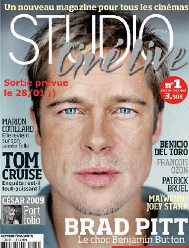Studio Ciné Live  N° 1 : Brad Pitt Le Choc Benjamin Button