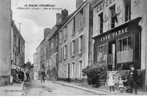 Carte Postale Ancienne - Remalard - Rue De Mortagne