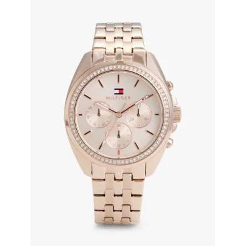 Montre Chronographe Champagne Sertie De Cristaux