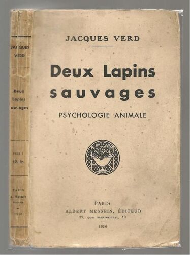 Deux Lapins Sauvages. Psychologie Animale