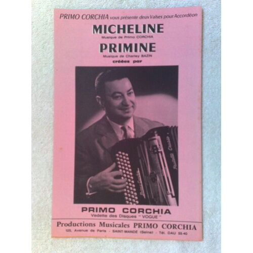 Deux Valses : "Micheline"  Et  "Primine"  Par Primo Corchia