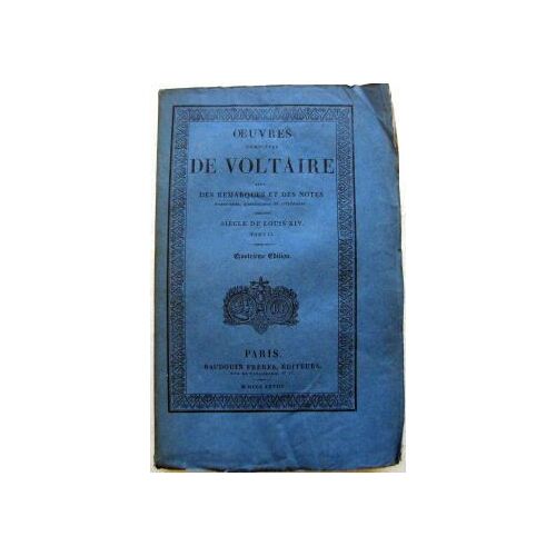Oeuvres Complètes De Voltaire. Tome 26 : Siècle De Louis Xiv, Tome Ii