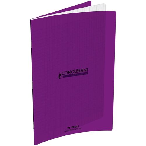 Hamelin Cahier Piqué Couverture Polypropylène 240x320mm 48 Pages 90g Séyès Violet
