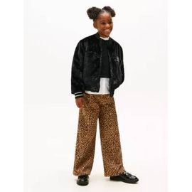 Jean Ample Mabel À Motif Léopard Taille Haute
