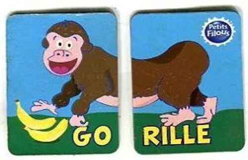 Magnet - Série Animaux - " Go + Rille " - Petits Filous